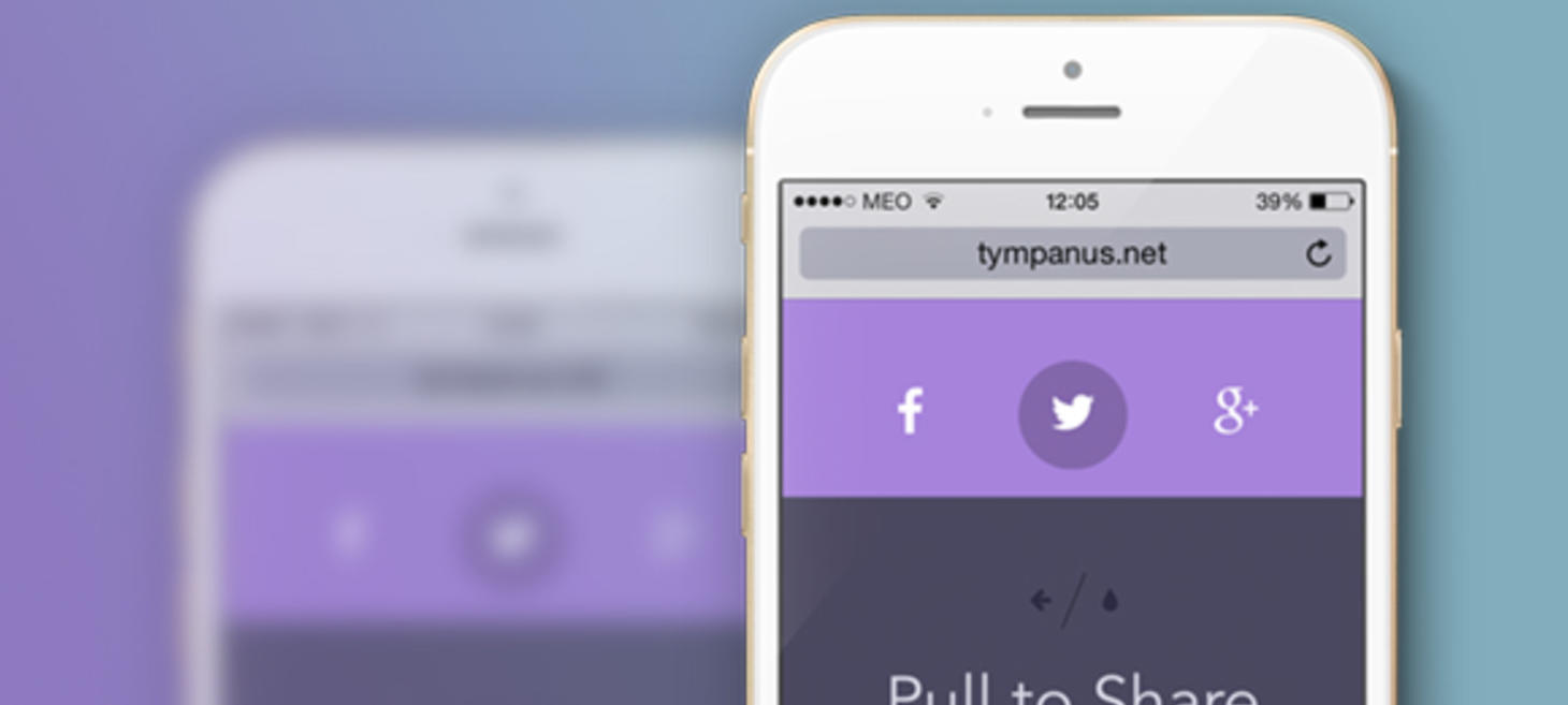Mobile “Pull to Share” Interaction Experiment