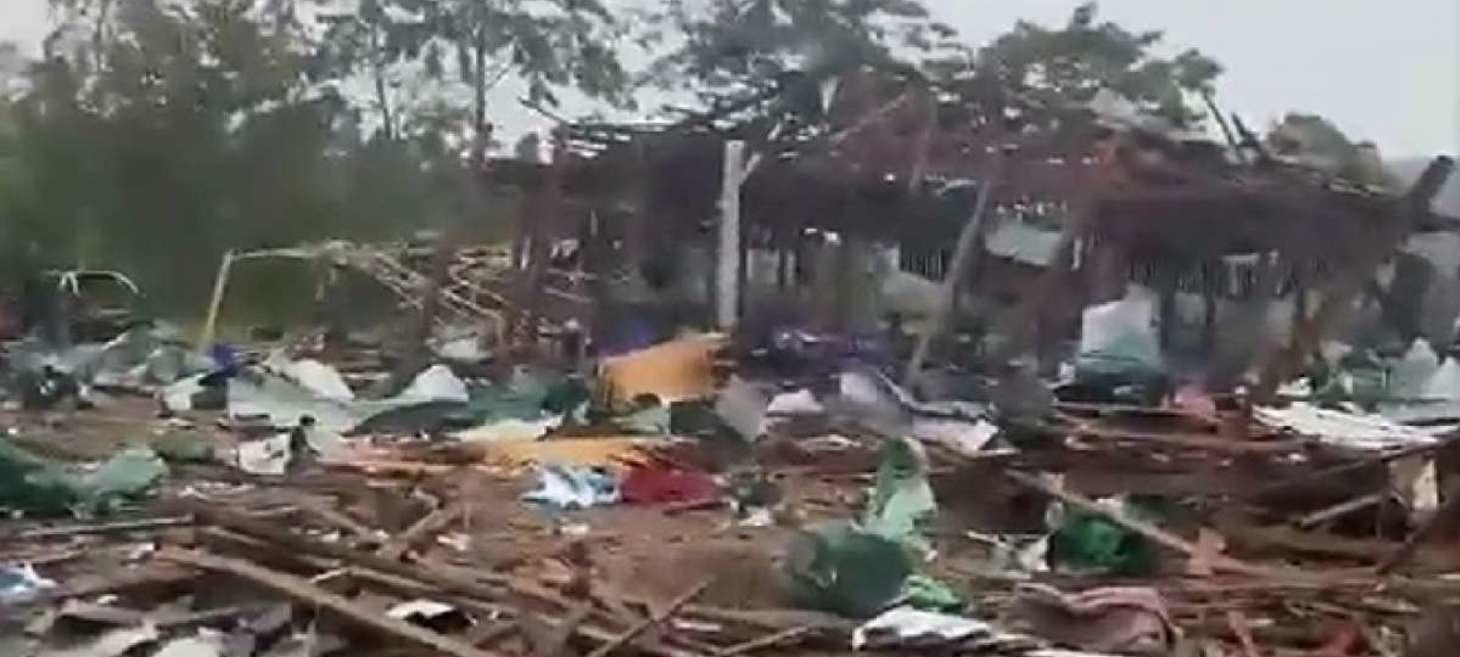 At least 60 killed in military air strike at music festival in Myanmar