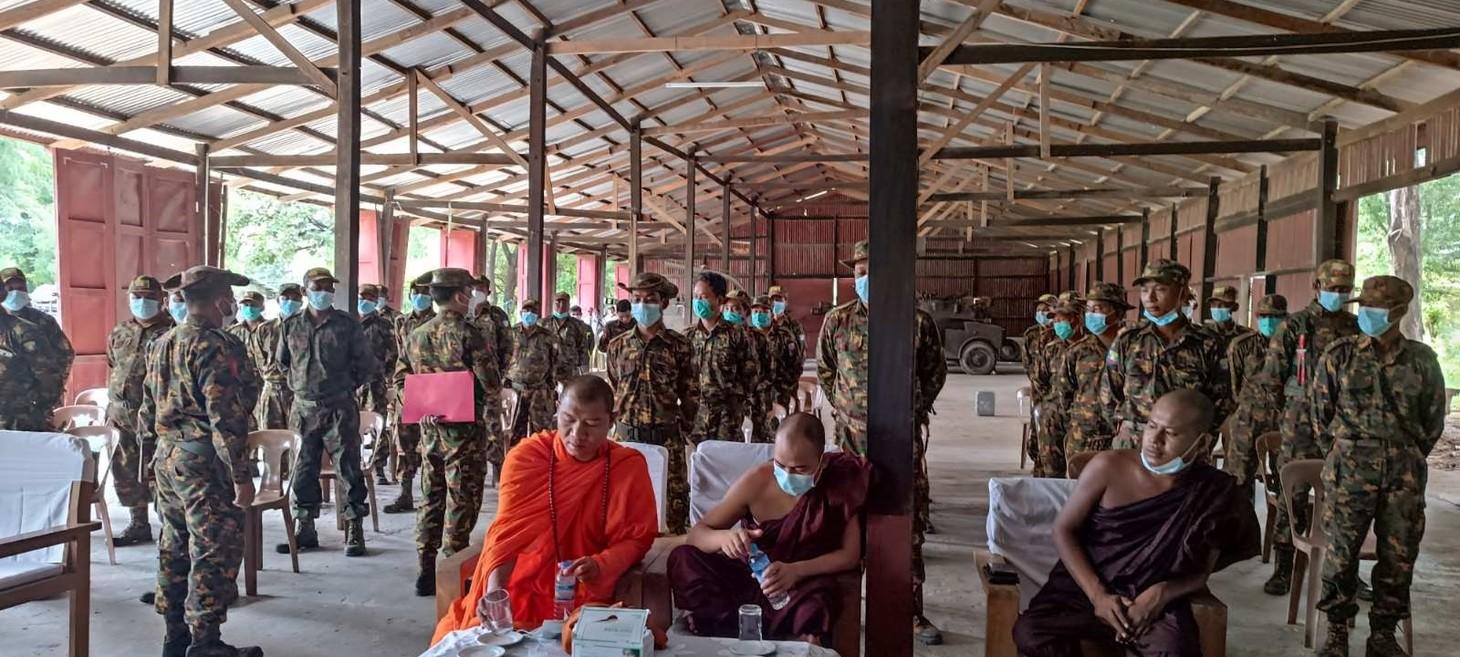 Pro-Myanmar Junta Militias, Nationalist Monks Forcibly Recruiting Villagers in Sagaing