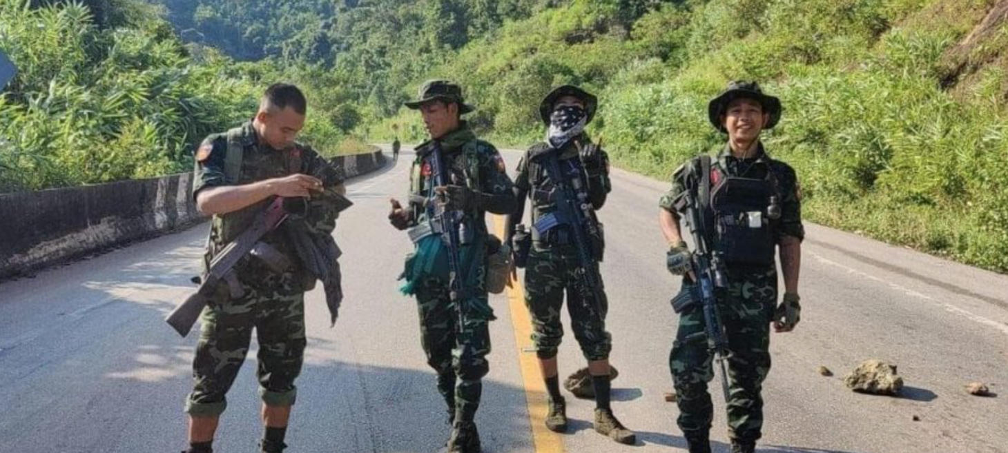 Myanmar Military Claims Control of Strategic Road in Karen State