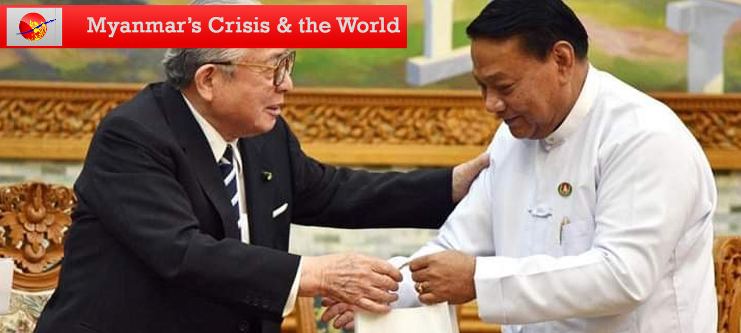 Myanmar Junta’s Man in Japan Cozies Up to Military’s Proxy Party