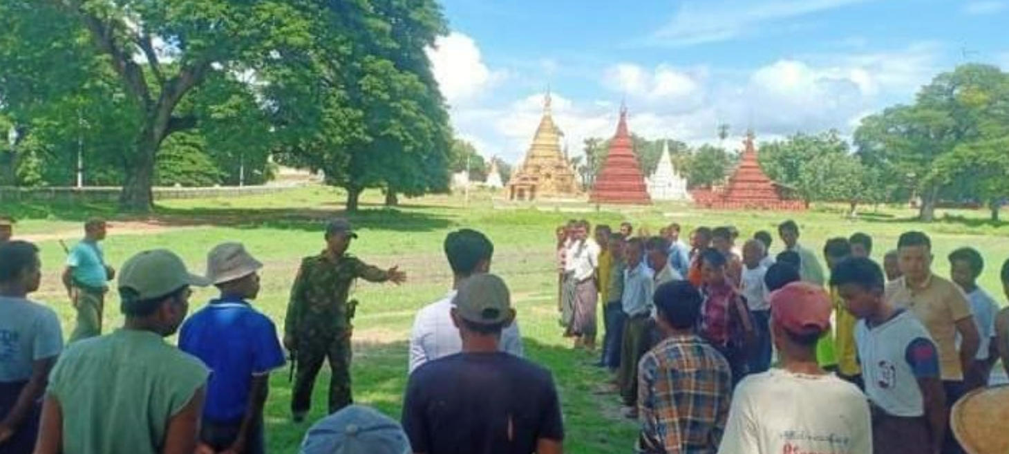 Pro-Junta Monks and Militia Coercing Supplies and Money from Upper Myanmar Villagers