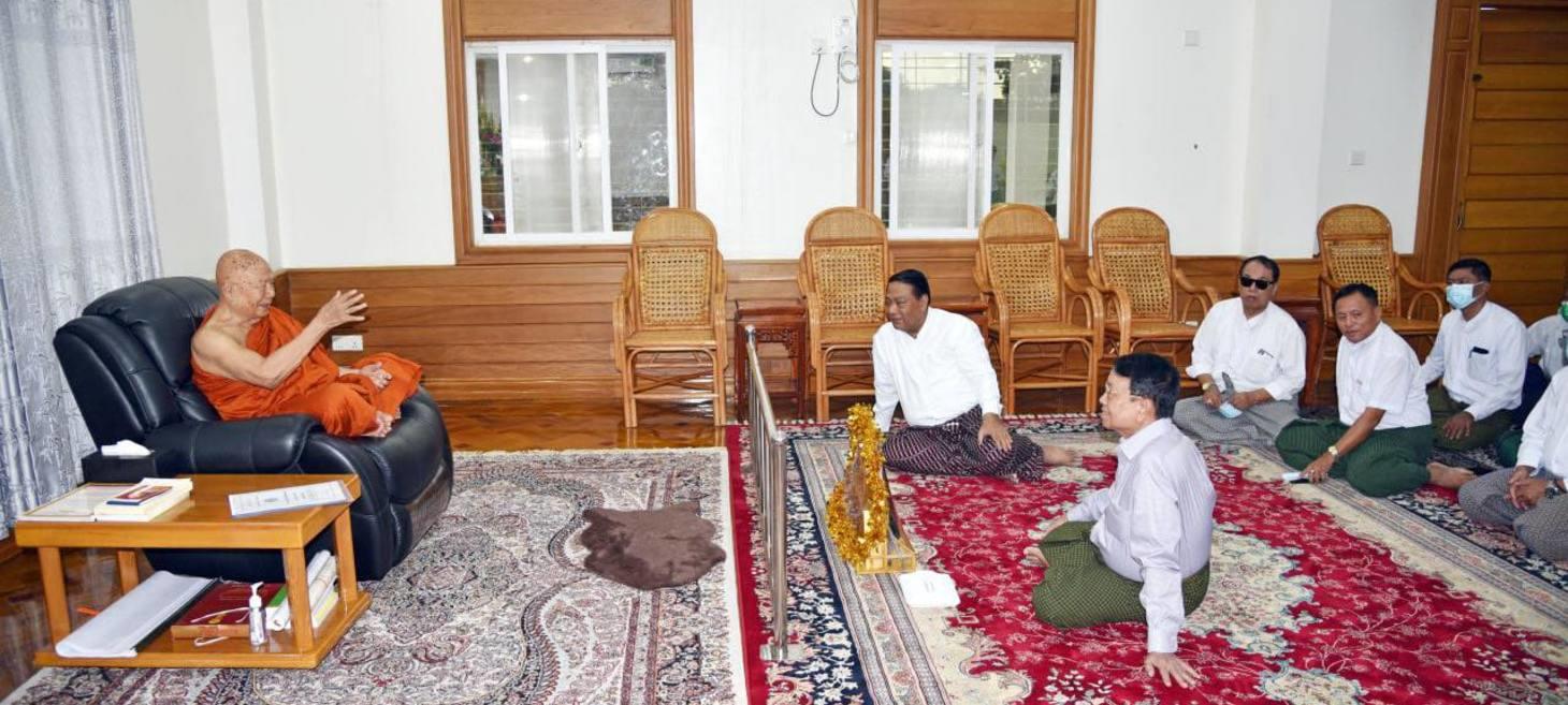 Leader of Myanmar Military’s Proxy Party Visits Nationalist Monk for Advice