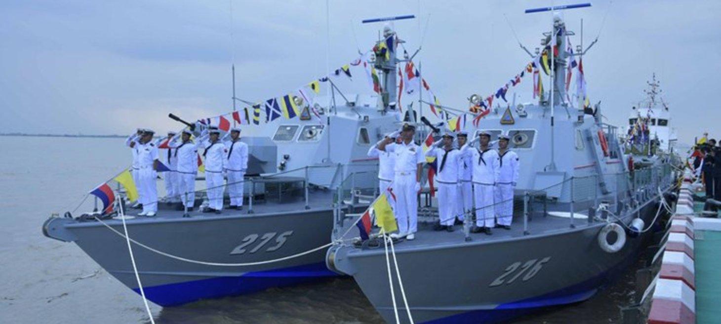 Myanmar navy commissions five new vessels, continues ...