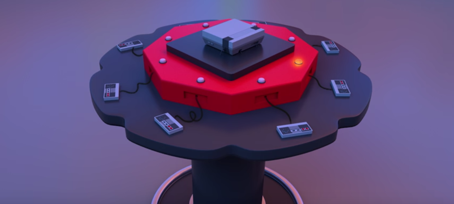 Unfolding The 8-Bit Era (8 bits, 8 players, 8 projectors, and one NES)