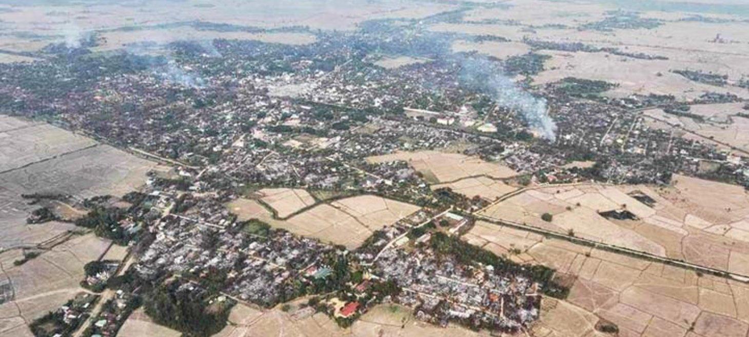 Junta’s Brutal Scorched Earth Revenge in Kawlin 80% Township Burnt Down after Recapturing it from KIA