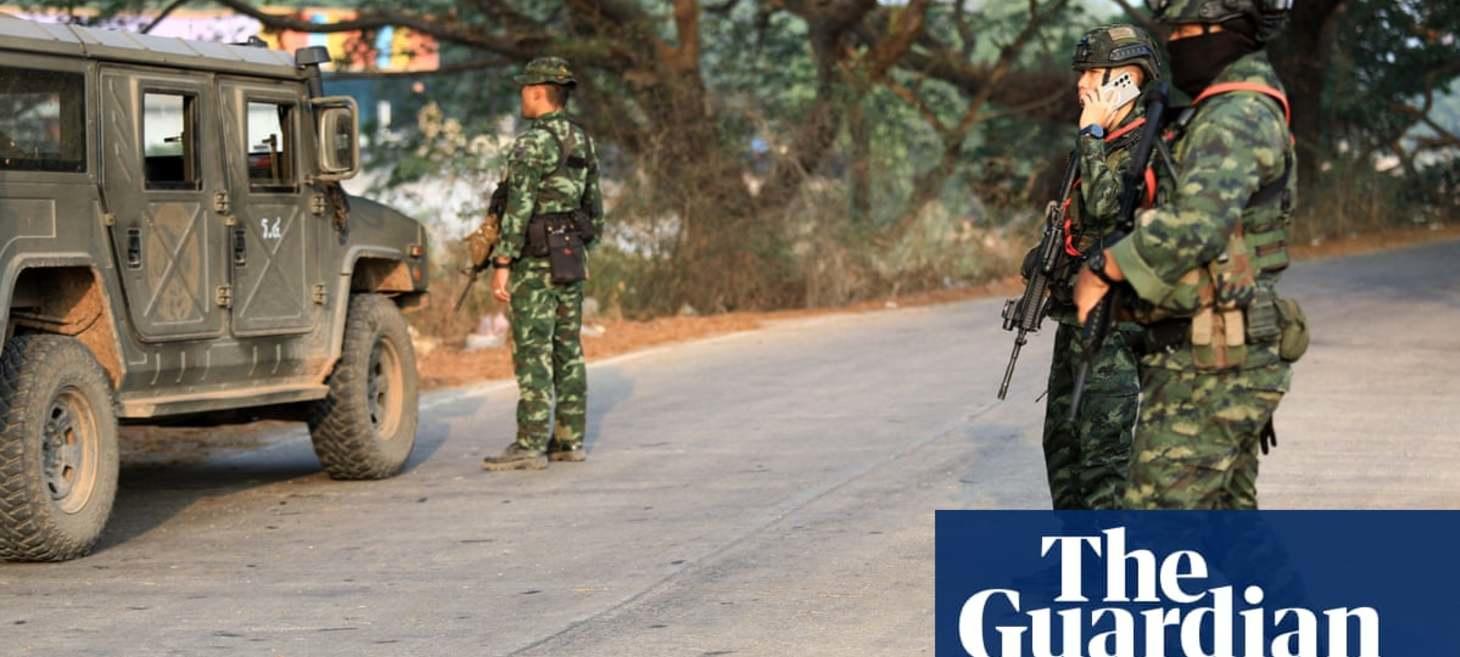 Fighting rages at Myanmar’s border with Thailand as rebels target junta troops