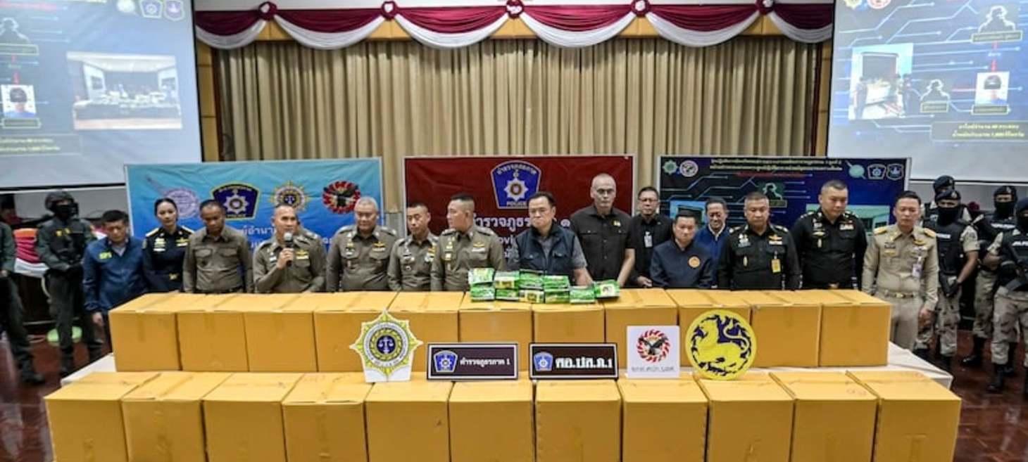 Thai police seize one tonne of crystal meth, possibly from Myanmar