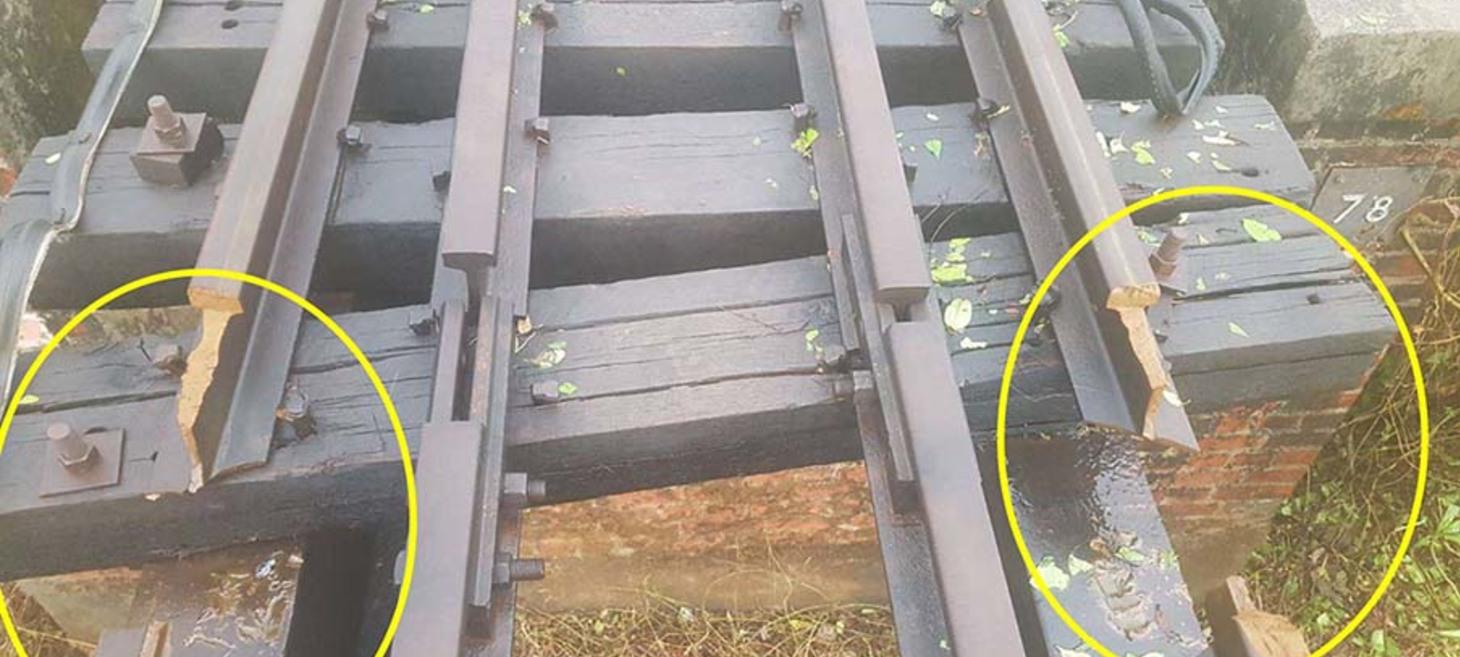 Mine blast disrupts rail operations