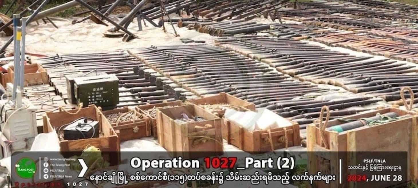 TNLA and joint forces seize large cache of weapons from junta battalion in Nawnghkio, Shan State