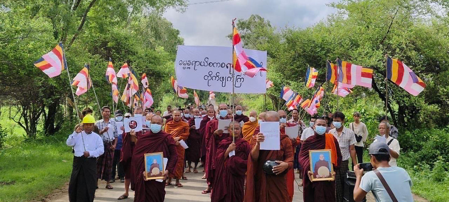 Monks’ Protest Over Abbot’s Killing by Myanmar Junta Spreads to 20 Townships