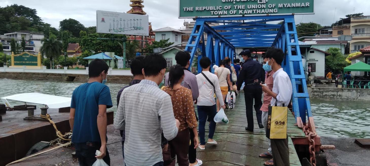 Young men no longer allowed to leave southern Myanmar town to enter Thailand