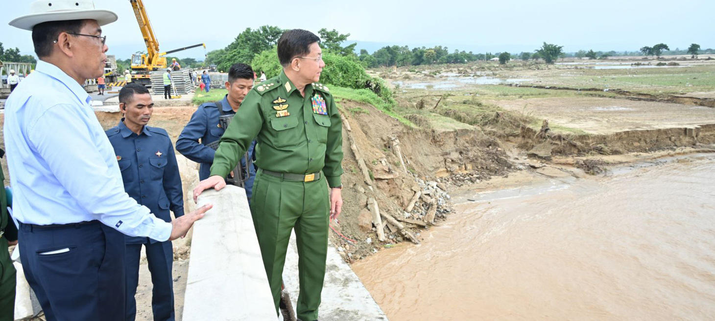 Myanmar Junta Boss Pleads for Flood Relief After Looting Disaster Fund