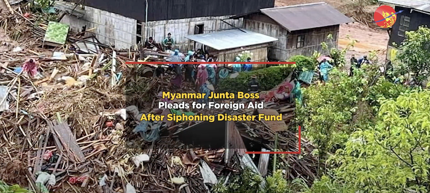 Myanmar Junta Boss Pleads for Foreign Aid After Siphoning Disaster Fund