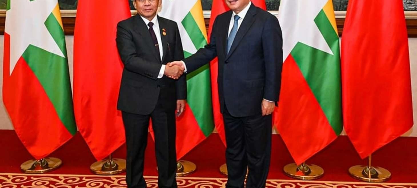 Myanmar junta chief signals openness to peace talks with the Three Brotherhood Alliance during meeting with Chinese premier