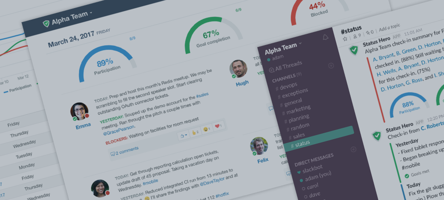 Have you tried Status Hero yet?